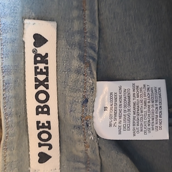 NWT Y2K JOE BOXER PATCHWORK FLARE JEANS WITH FRINGE BELT - Picture 6 of 11